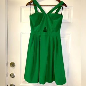 Emerald green forever 21 skater dress